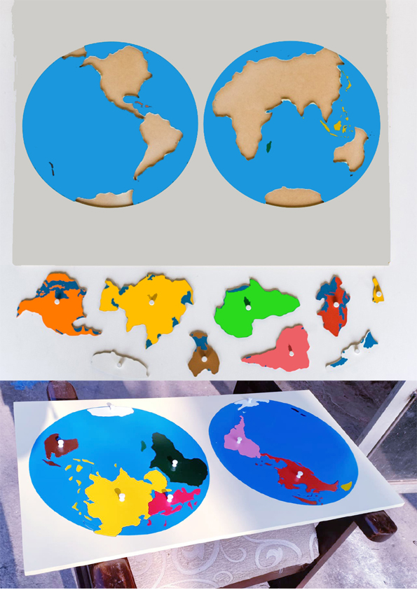 World Puzzle Map