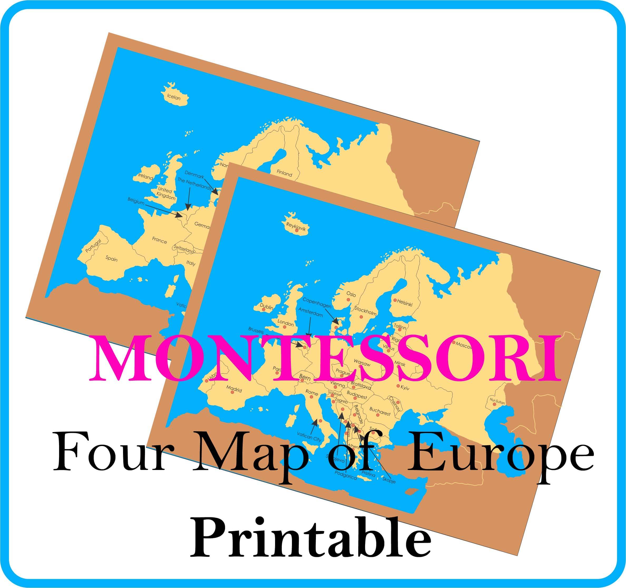 4 Map of Europe Countries