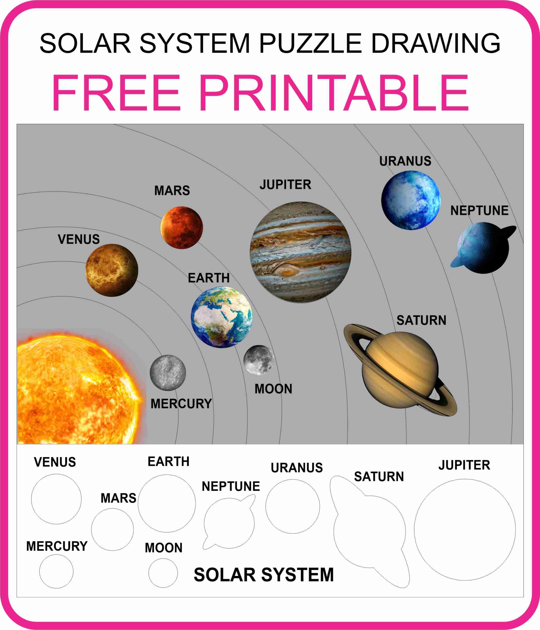 Free Printable Solar System Cutouts Pdf