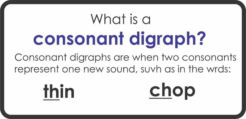 consonant digraphs